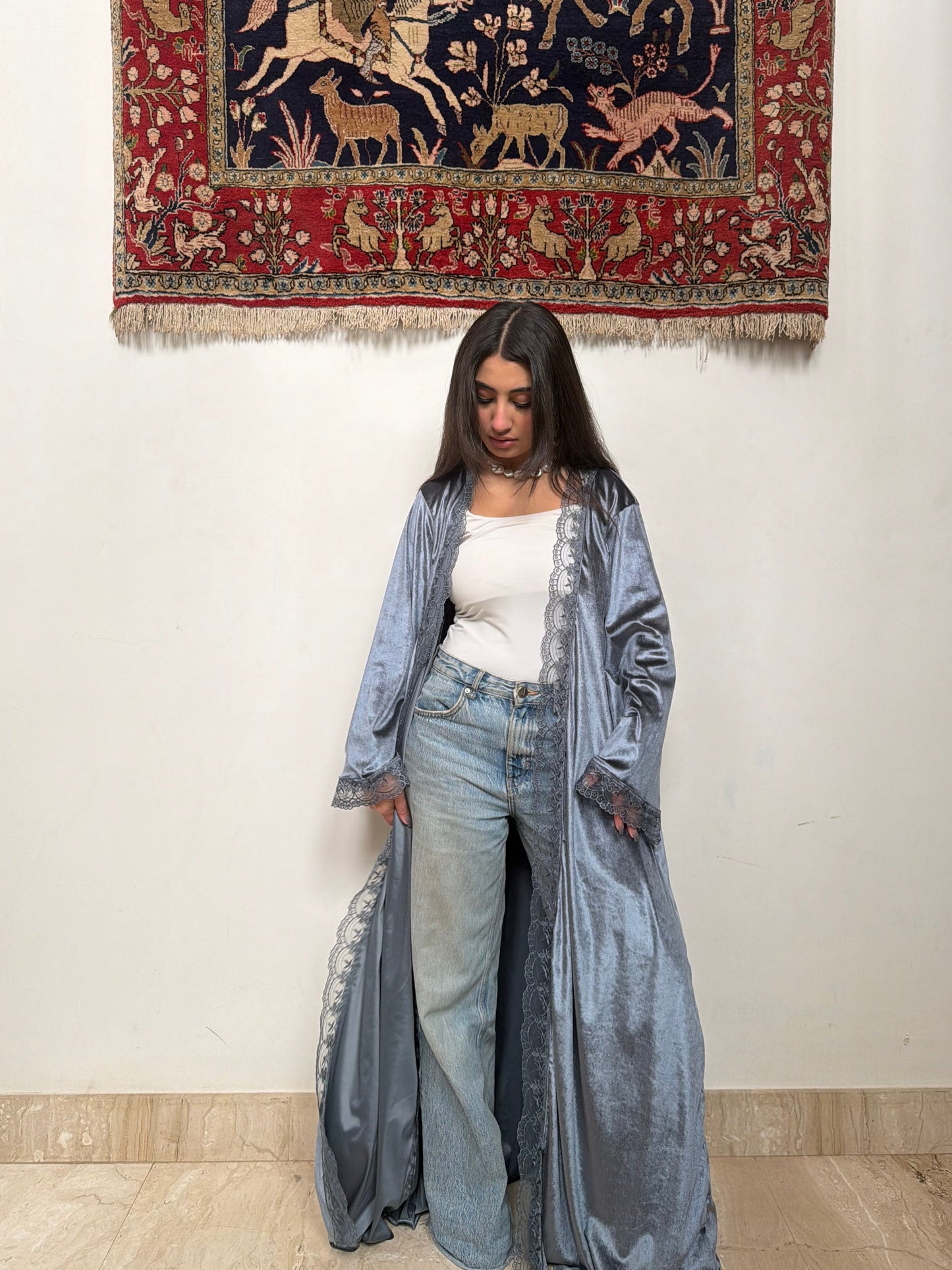 Blue Lace Kaftan