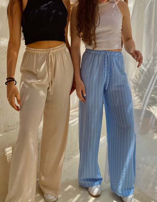 Striped Linen Pants