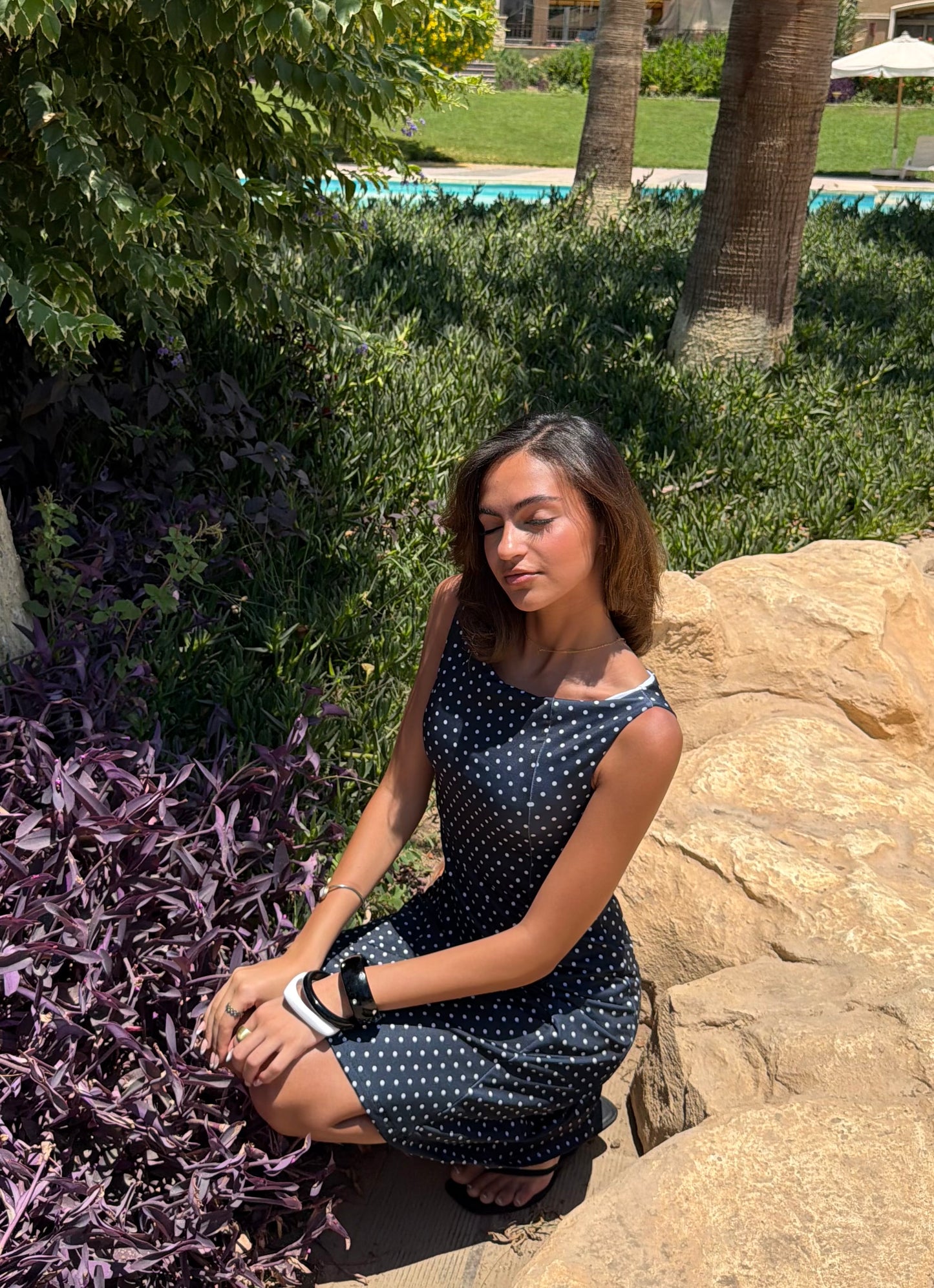 Polka Dot Swim Dress