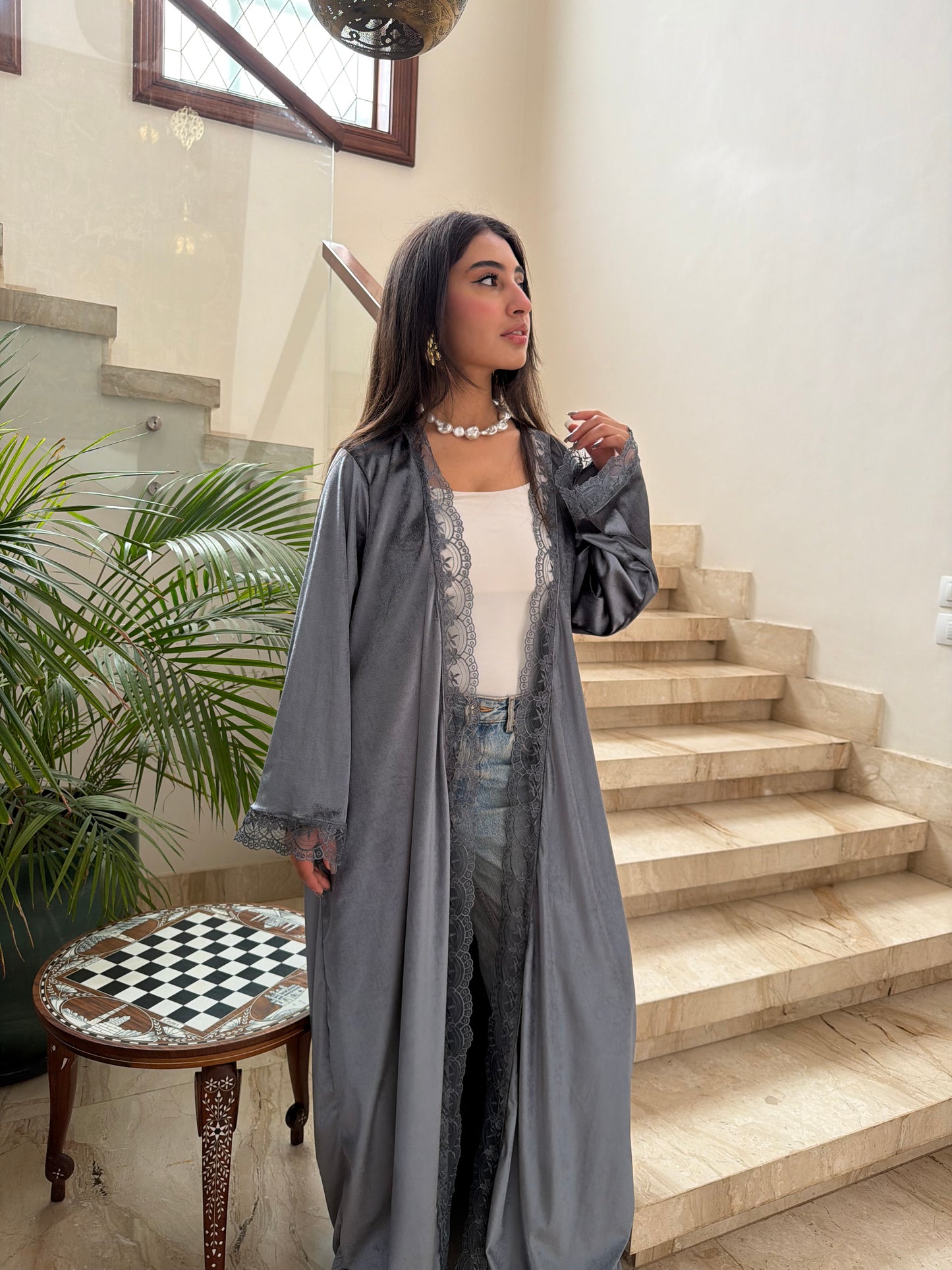 Blue Lace Kaftan